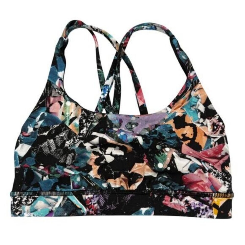 Lululemon Energy Bra In Color Crush Multi Size 4 - Picture 3 of 7